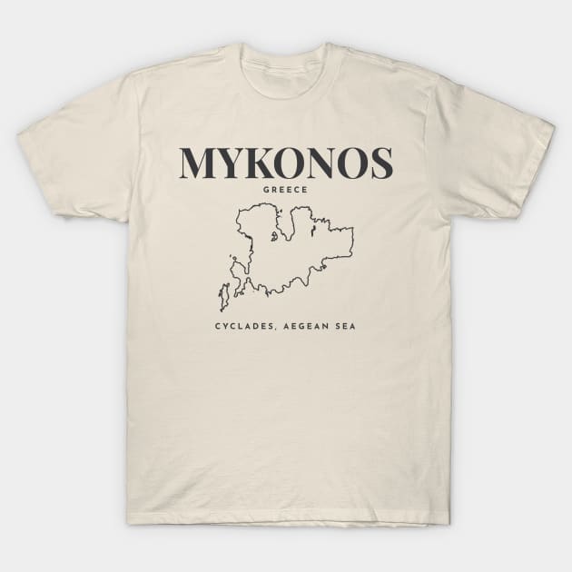 Mykonos Greece T-Shirt by Gallivant